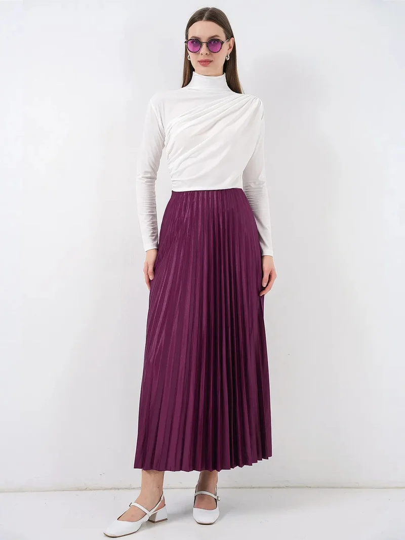 BIG DART BDART High Waist Maxi Skirt with Ruffle Detail
